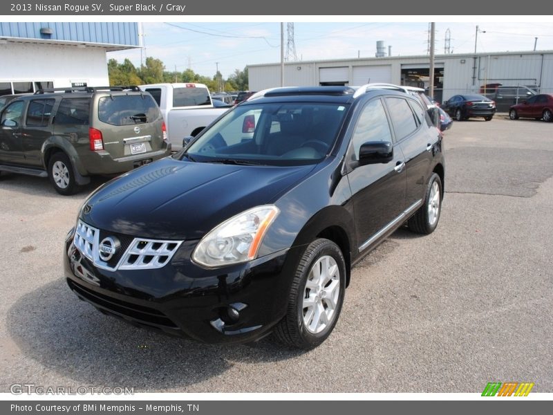 Super Black / Gray 2013 Nissan Rogue SV