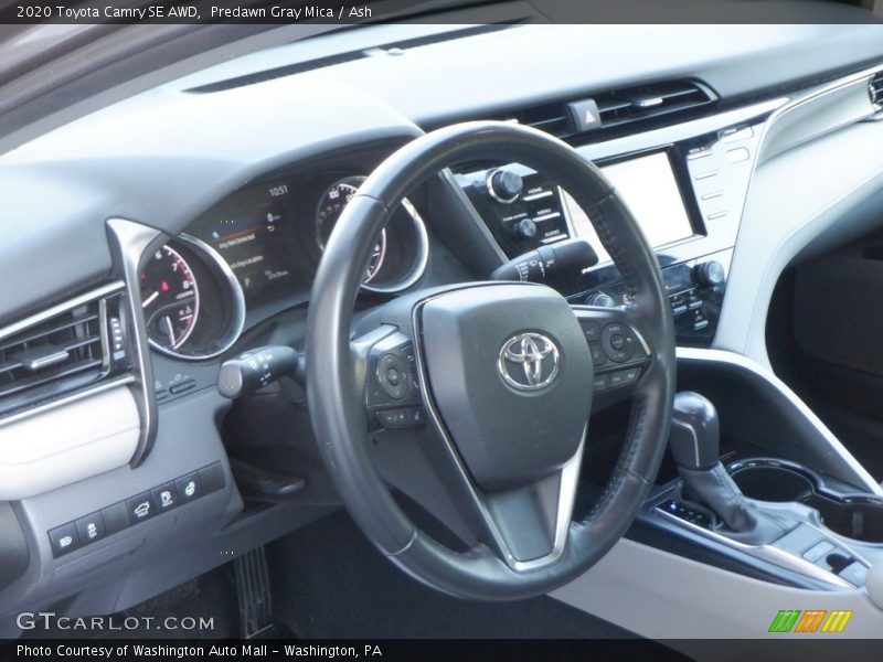 Predawn Gray Mica / Ash 2020 Toyota Camry SE AWD