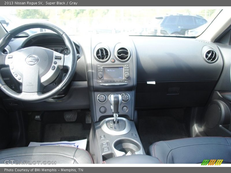 Super Black / Gray 2013 Nissan Rogue SV