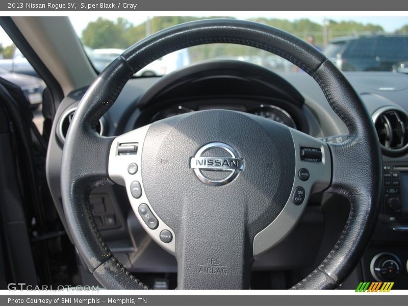 Super Black / Gray 2013 Nissan Rogue SV