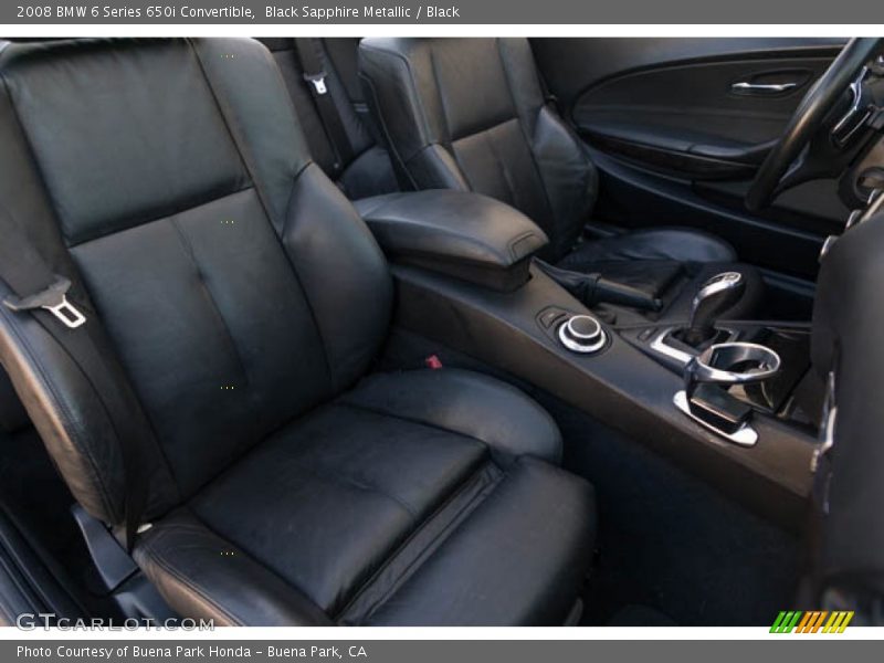 Front Seat of 2008 6 Series 650i Convertible