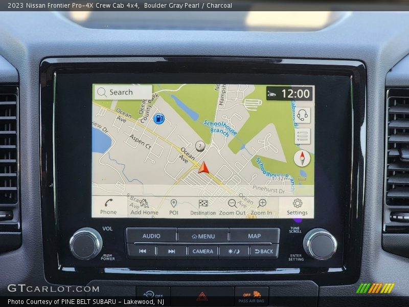 Navigation of 2023 Frontier Pro-4X Crew Cab 4x4