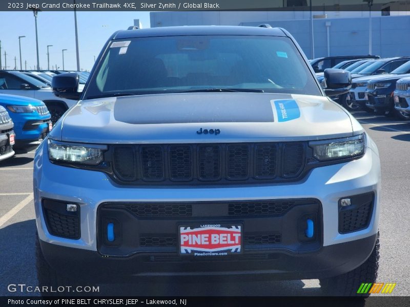 Silver Zynith / Global Black 2023 Jeep Grand Cherokee Trailhawk 4XE