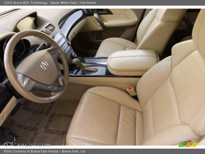 Aspen White Pearl / Parchment 2009 Acura MDX Technology