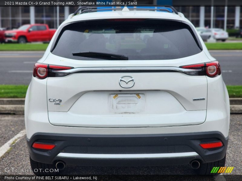 Snowflake White Pearl Mica / Sand 2021 Mazda CX-9 Grand Touring AWD