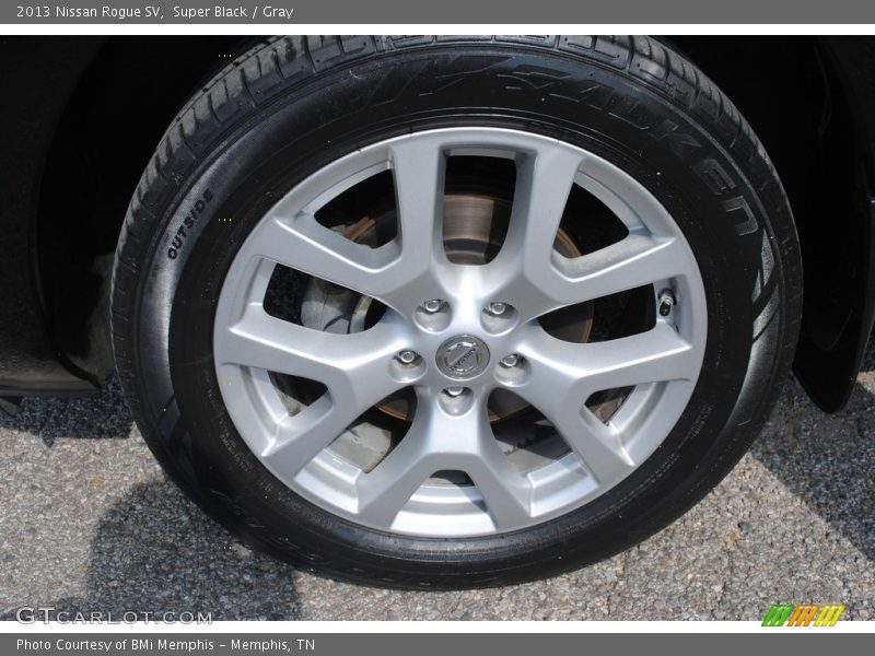 Super Black / Gray 2013 Nissan Rogue SV
