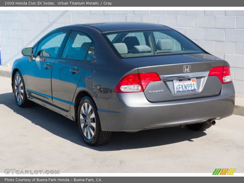 Urban Titanium Metallic / Gray 2009 Honda Civic EX Sedan