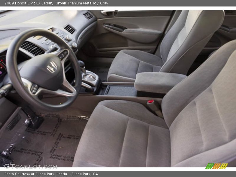 Urban Titanium Metallic / Gray 2009 Honda Civic EX Sedan