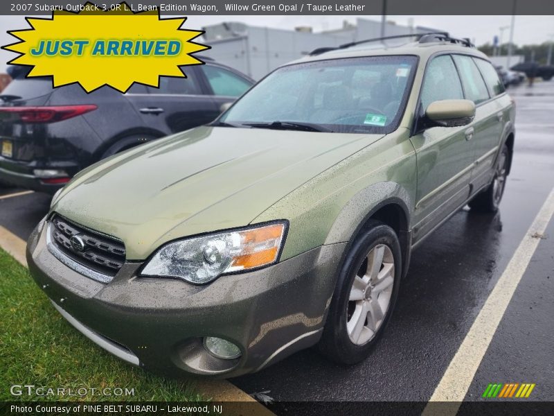 Willow Green Opal / Taupe Leather 2007 Subaru Outback 3.0R L.L.Bean Edition Wagon