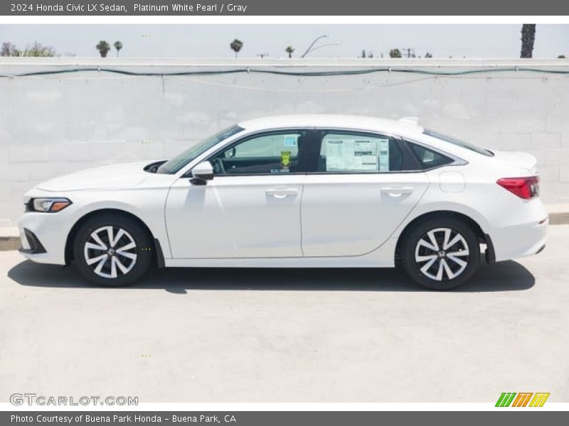  2024 Civic LX Sedan Platinum White Pearl