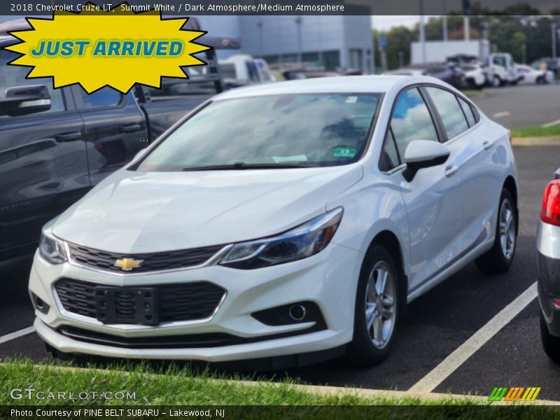 Summit White / Dark Atmosphere/Medium Atmosphere 2018 Chevrolet Cruze LT