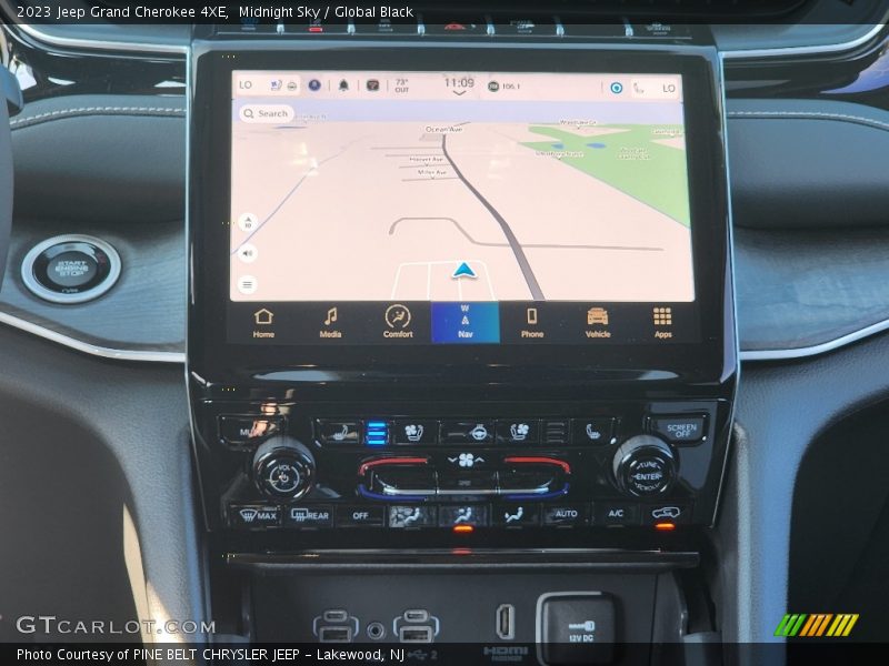 Controls of 2023 Grand Cherokee 4XE