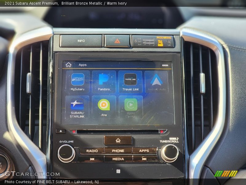 Brilliant Bronze Metallic / Warm Ivory 2021 Subaru Ascent Premium