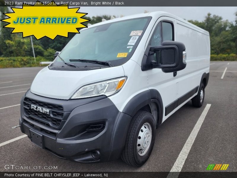 Bright White / Black 2023 Ram ProMaster 1500 Low Roof Cargo Van