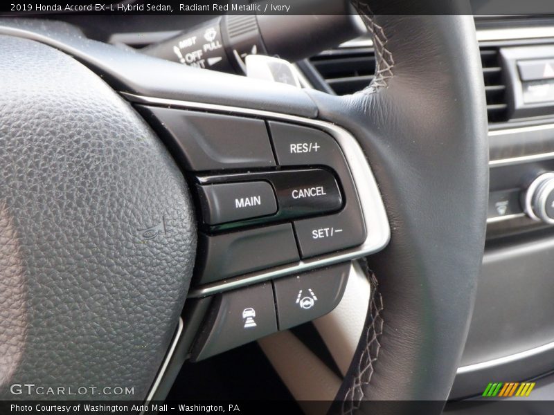 Radiant Red Metallic / Ivory 2019 Honda Accord EX-L Hybrid Sedan