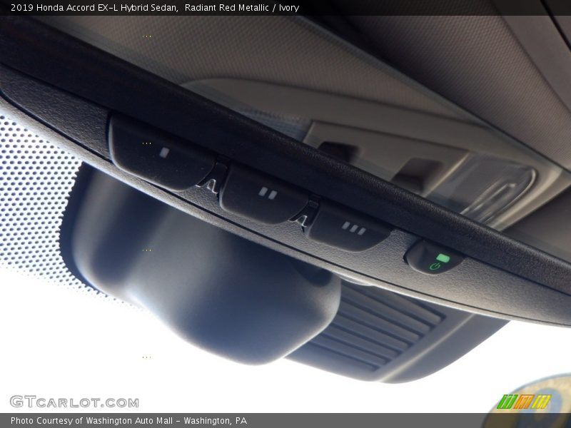 Radiant Red Metallic / Ivory 2019 Honda Accord EX-L Hybrid Sedan