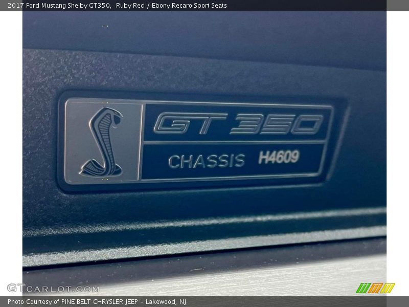  2017 Mustang Shelby GT350 Logo
