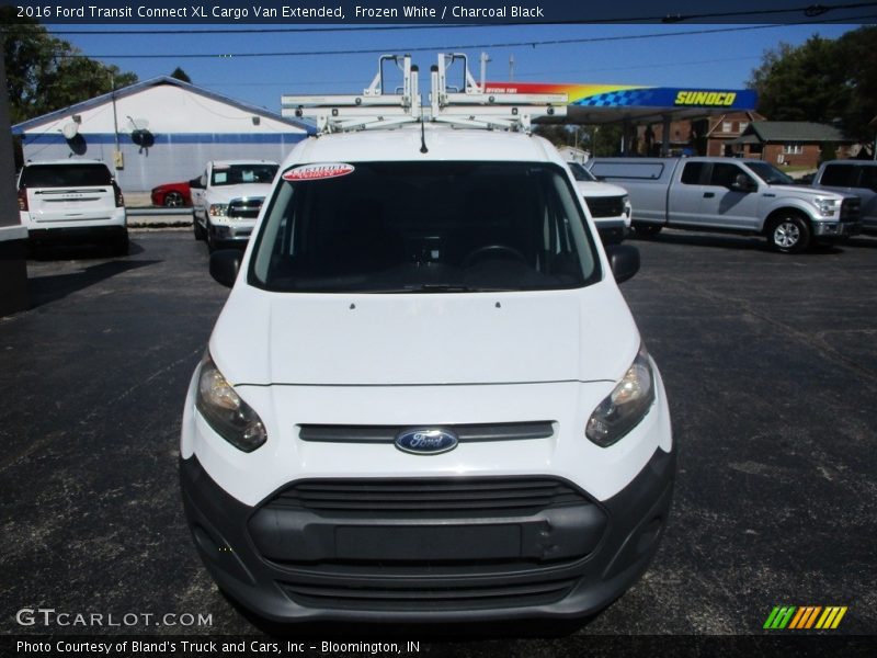 Frozen White / Charcoal Black 2016 Ford Transit Connect XL Cargo Van Extended