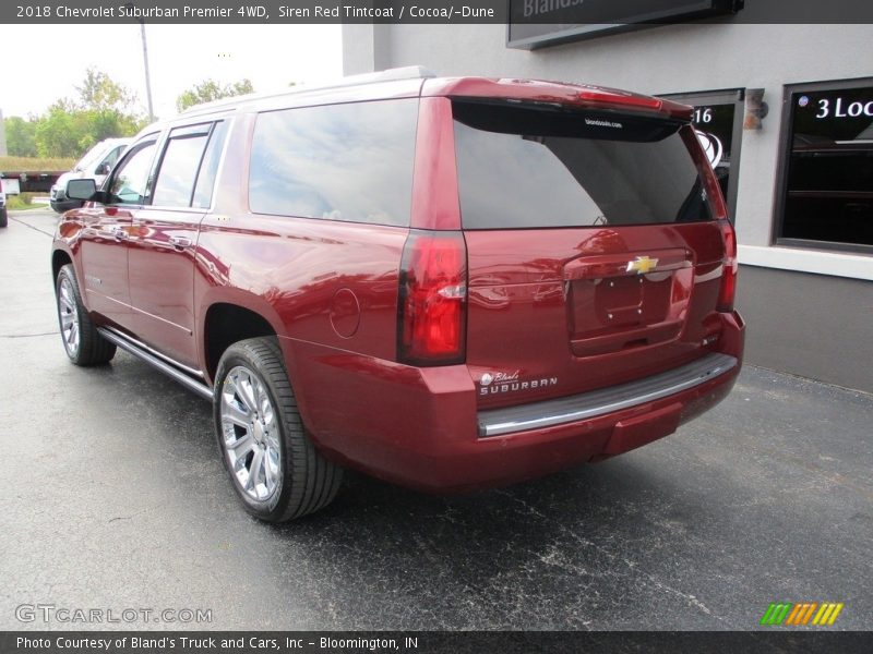 Siren Red Tintcoat / Cocoa/­Dune 2018 Chevrolet Suburban Premier 4WD