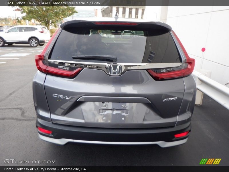 Modern Steel Metallic / Gray 2021 Honda CR-V EX AWD