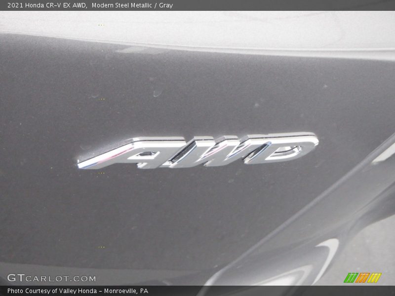 Modern Steel Metallic / Gray 2021 Honda CR-V EX AWD