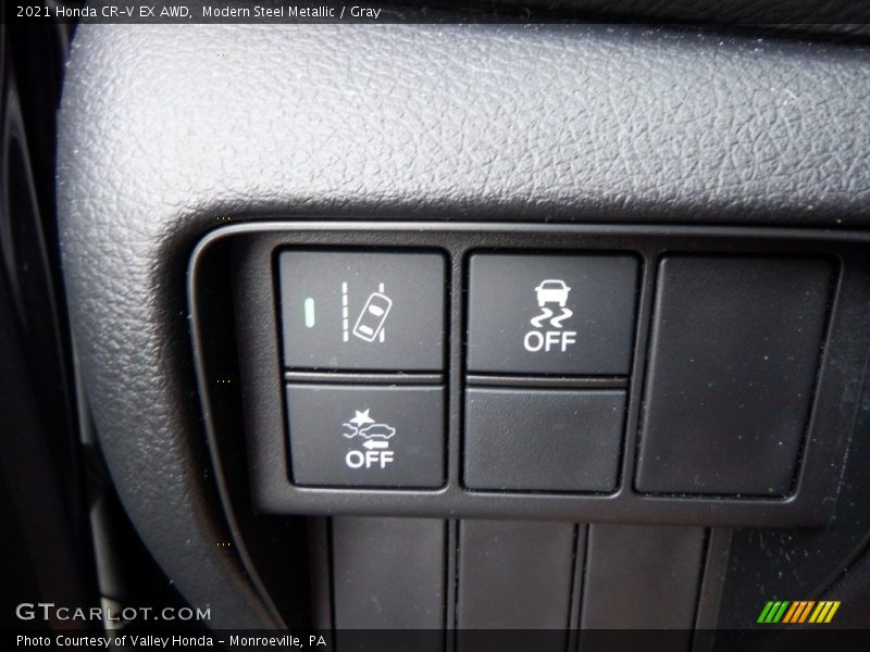Modern Steel Metallic / Gray 2021 Honda CR-V EX AWD