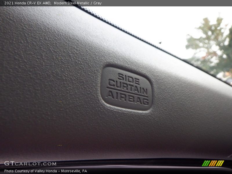 Modern Steel Metallic / Gray 2021 Honda CR-V EX AWD