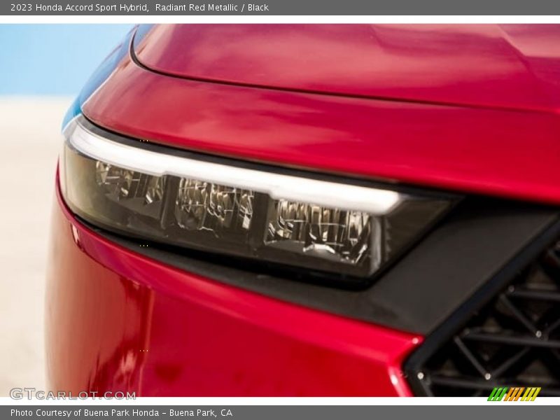 Radiant Red Metallic / Black 2023 Honda Accord Sport Hybrid