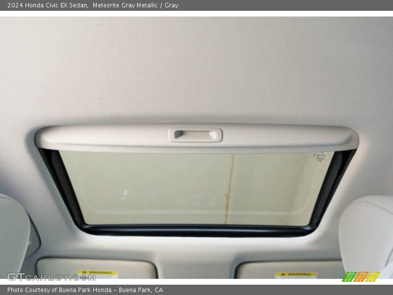 Meteorite Gray Metallic / Gray 2024 Honda Civic EX Sedan