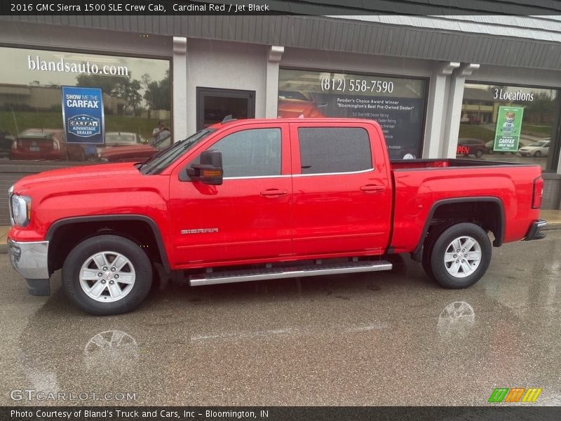 Cardinal Red / Jet Black 2016 GMC Sierra 1500 SLE Crew Cab