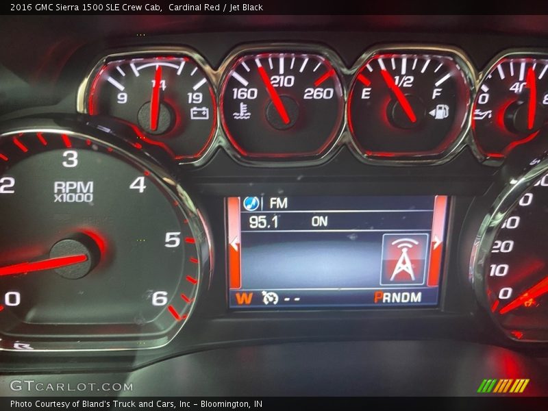 Cardinal Red / Jet Black 2016 GMC Sierra 1500 SLE Crew Cab