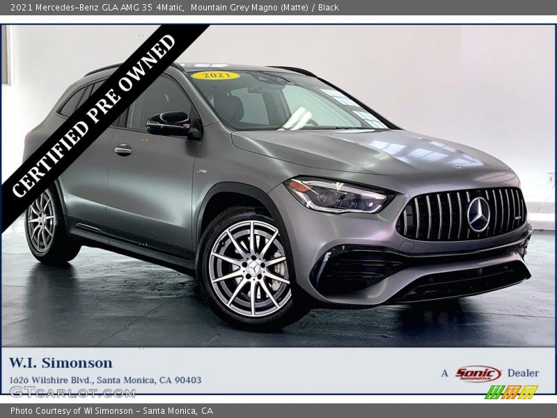 Mountain Grey Magno (Matte) / Black 2021 Mercedes-Benz GLA AMG 35 4Matic