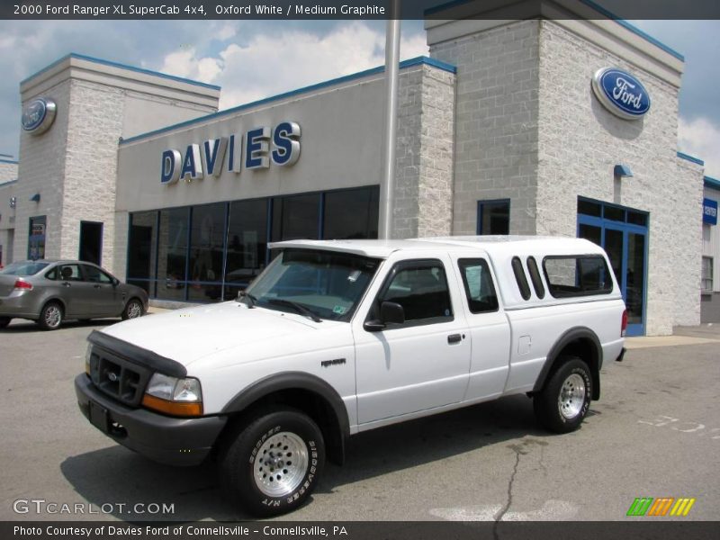 Oxford White / Medium Graphite 2000 Ford Ranger XL SuperCab 4x4
