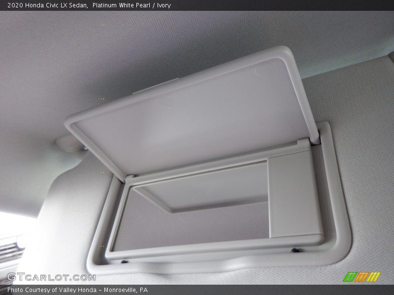 Platinum White Pearl / Ivory 2020 Honda Civic LX Sedan