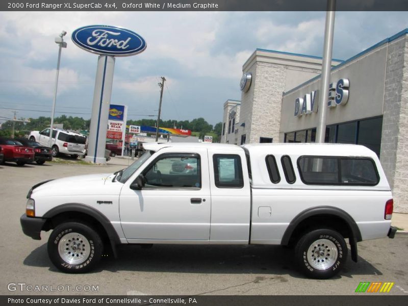 Oxford White / Medium Graphite 2000 Ford Ranger XL SuperCab 4x4