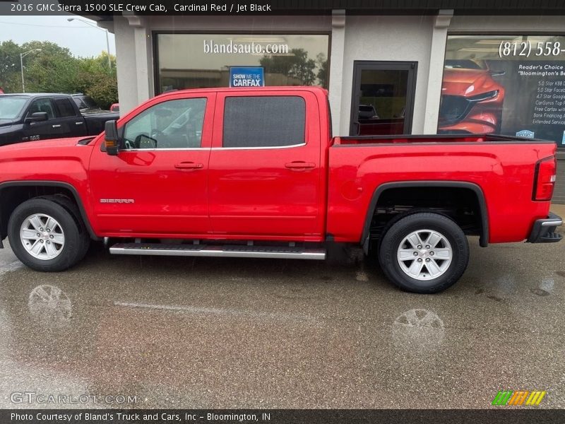 Cardinal Red / Jet Black 2016 GMC Sierra 1500 SLE Crew Cab