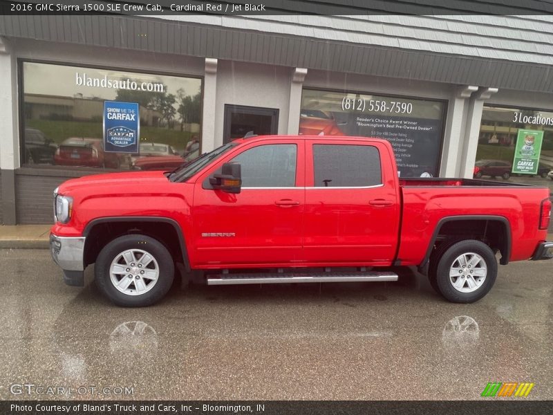 Cardinal Red / Jet Black 2016 GMC Sierra 1500 SLE Crew Cab