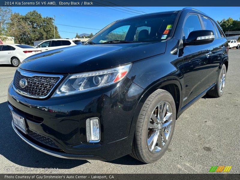 Ebony Black / Black 2014 Kia Sorento SX V6 AWD