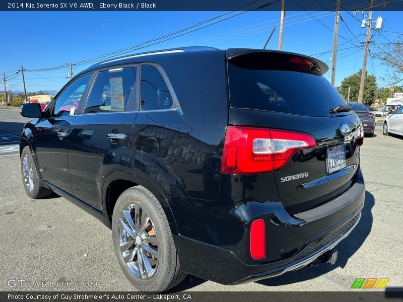 Ebony Black / Black 2014 Kia Sorento SX V6 AWD
