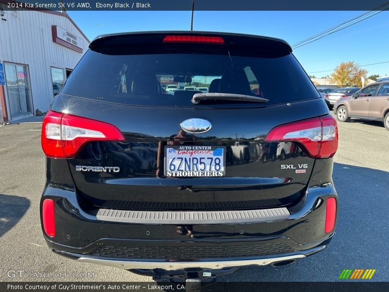 Ebony Black / Black 2014 Kia Sorento SX V6 AWD