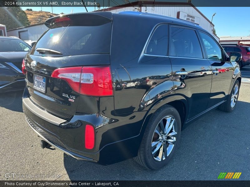 Ebony Black / Black 2014 Kia Sorento SX V6 AWD