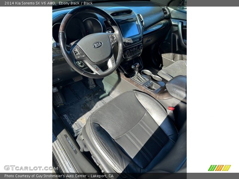 Ebony Black / Black 2014 Kia Sorento SX V6 AWD