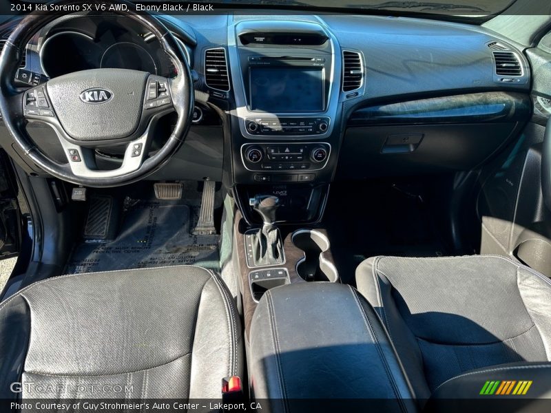 Ebony Black / Black 2014 Kia Sorento SX V6 AWD