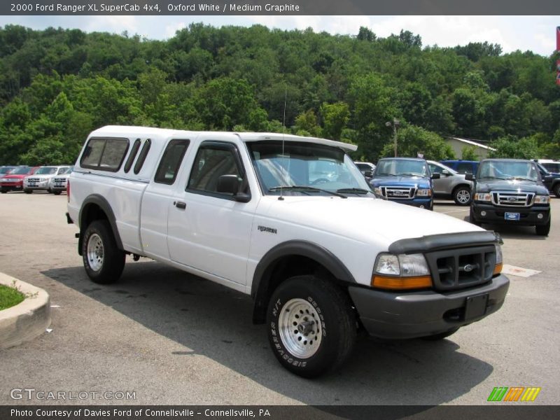 Oxford White / Medium Graphite 2000 Ford Ranger XL SuperCab 4x4