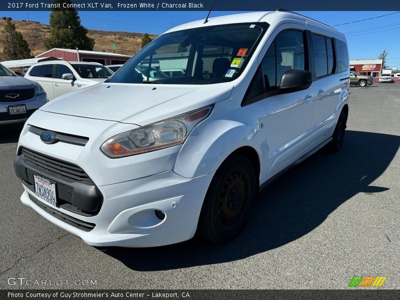 Frozen White / Charcoal Black 2017 Ford Transit Connect XLT Van
