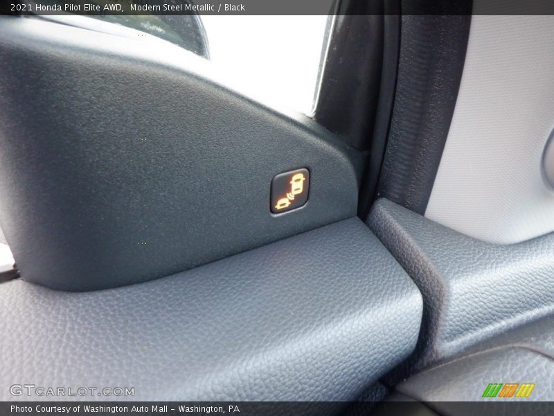 Modern Steel Metallic / Black 2021 Honda Pilot Elite AWD