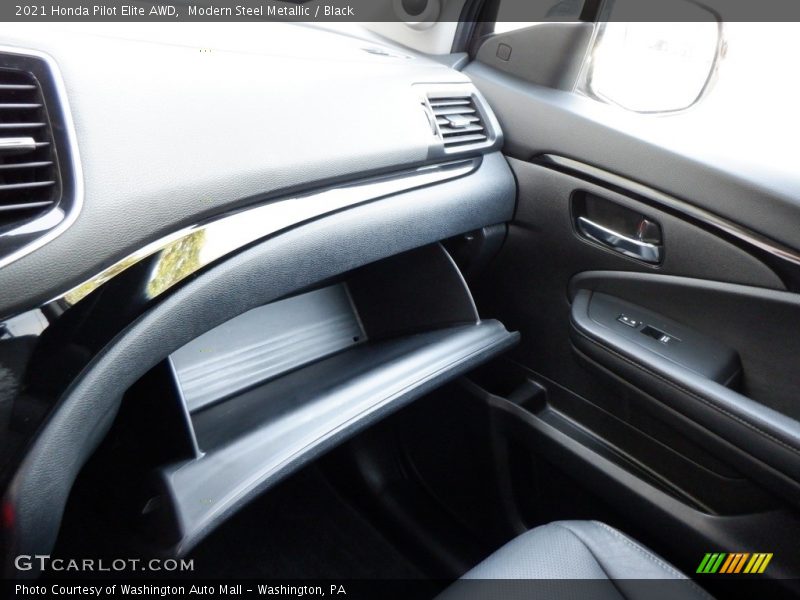 Modern Steel Metallic / Black 2021 Honda Pilot Elite AWD