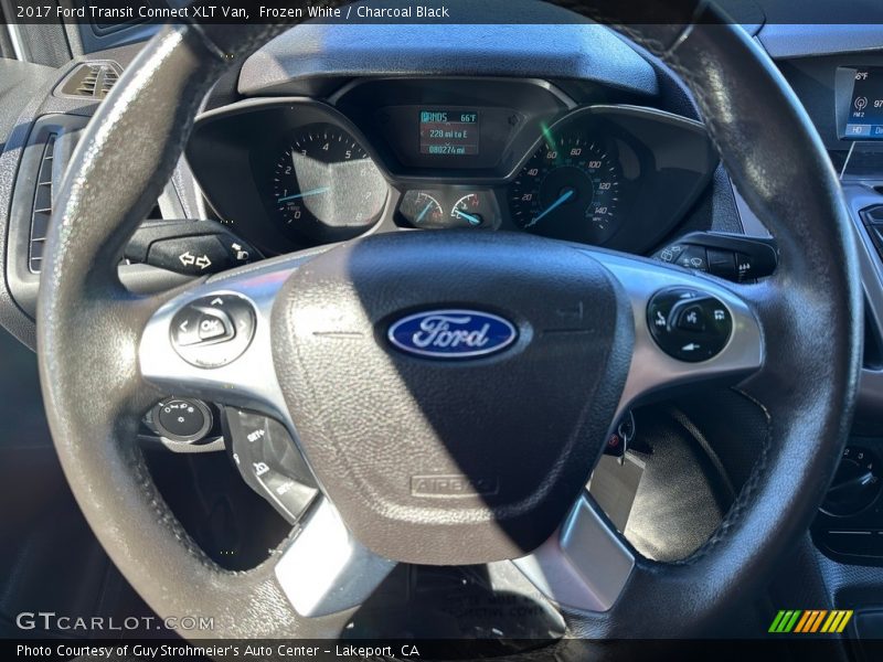 Frozen White / Charcoal Black 2017 Ford Transit Connect XLT Van