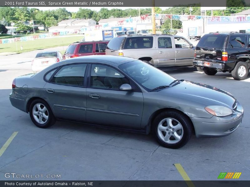 Spruce Green Metallic / Medium Graphite 2001 Ford Taurus SES