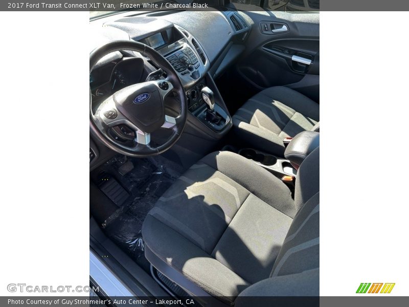 Frozen White / Charcoal Black 2017 Ford Transit Connect XLT Van